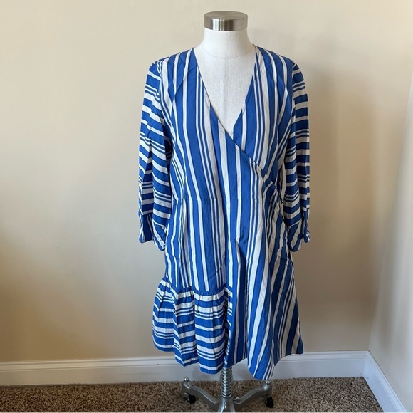 Chinti & Parker stripe parasol woven dress no belt 17627 - Picture 3 of 9